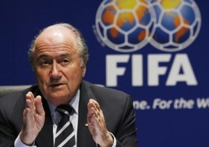 FIFA boss...In the eyes of the storm.