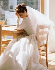 Bride...In dejected mood?