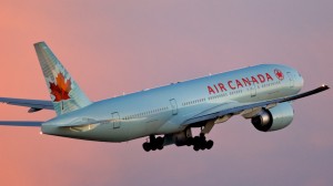 *Air Canada flight moving out of Canada.