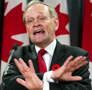 *Jean Chretien...Blasted Harper government.