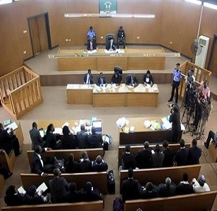 The tribunal sitting on Tuesday.