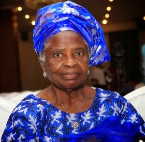 *Mother of Prof. Yemi Osinbajo, the vice president, Mrs. Olubisi Osinabjo.