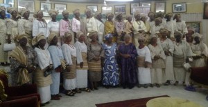 *South West women during the condolence visit to the Awolowos in Ikenne.