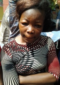 *The female kidnapped suspect, Uchenna.