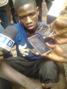 *Cultist Kazeem Tiamiyu...Confessed to killing 15 persons.