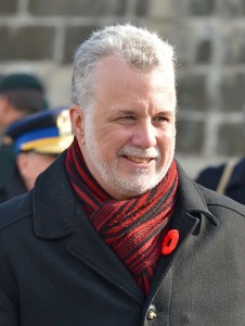 *Premier of Quebec, Philippe Couillard.