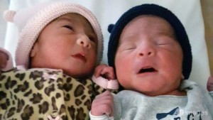 *Twins born apart in San Diego, US.