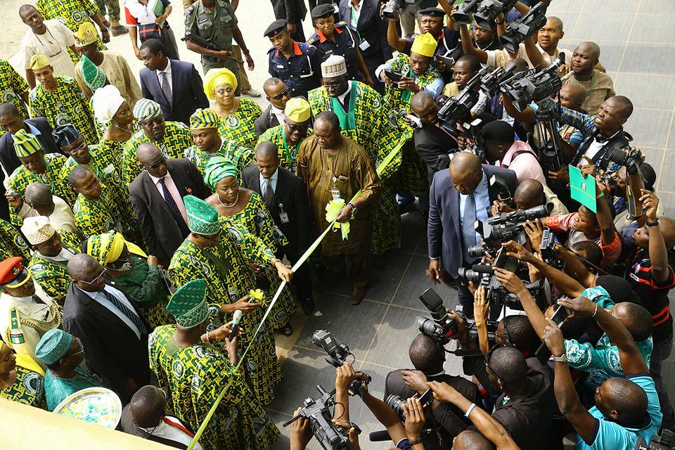 Another commissioning by President Buhari during the visit.