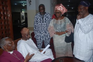 *From left are Bishop Gbonigi, Senator Femi Okunrounmu, Lanre Ogundipe, Ambassador Tokunbo Awolowo-Dosunmu and Moshood Salvador at the conference.