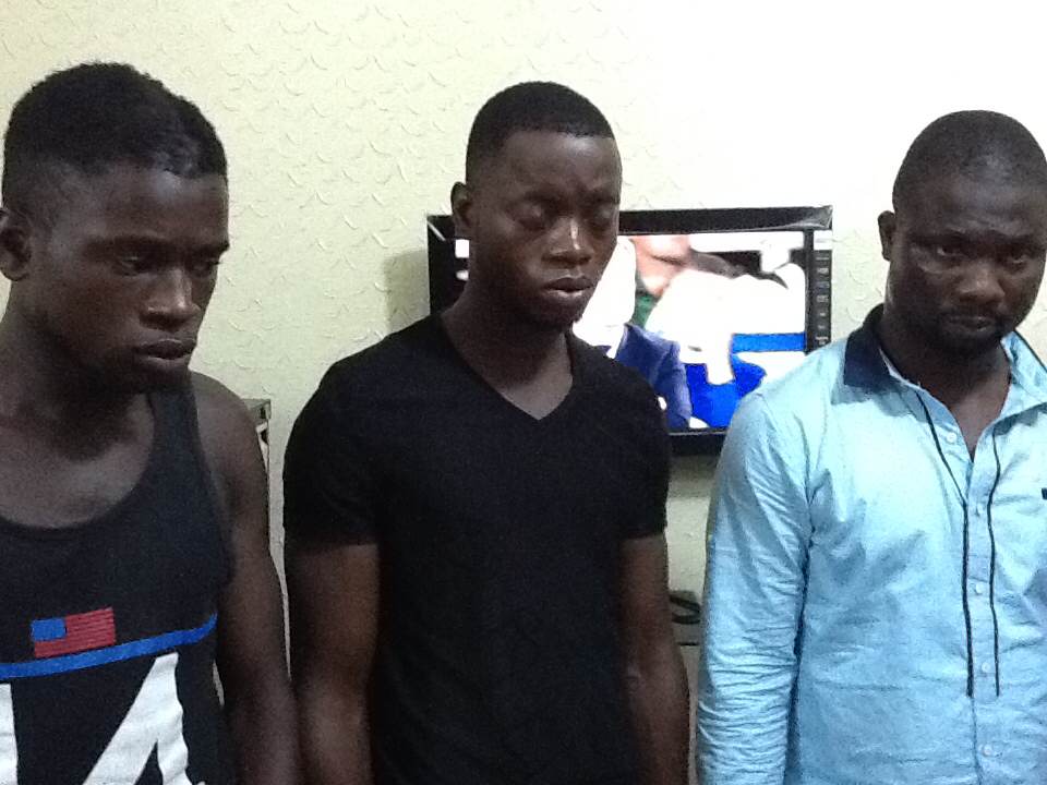 The three arrested land grabbers.