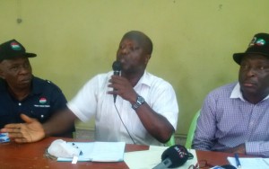 *Olakanmi (middle) with Ambali (left) and Fajobi at the conference.