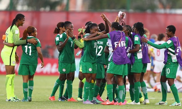 Nigeria’s Under-20 female soccer team in Papua New Guinea.