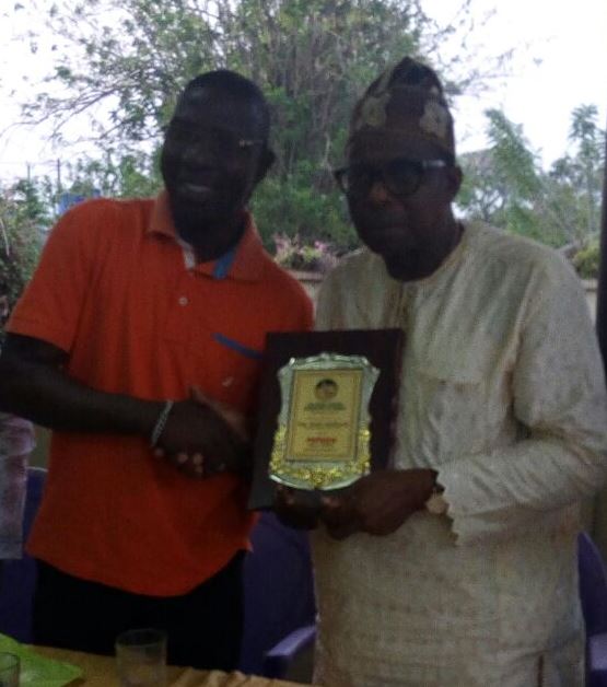 Adebowale (right) with Akintunde at the ceremony.