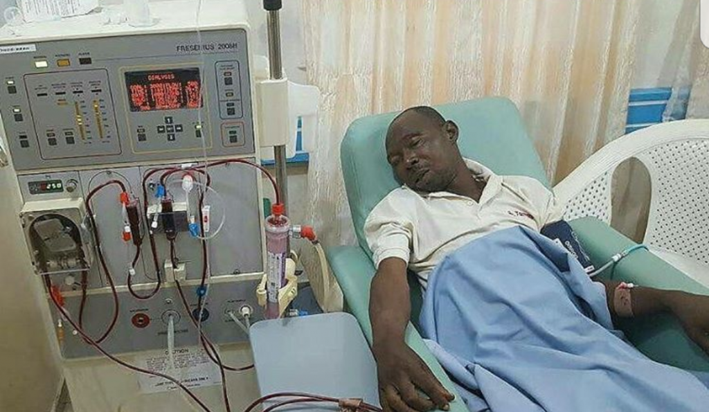 Adesanya on sick bed.