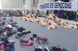 Naked Argentine women protest against violence, rape