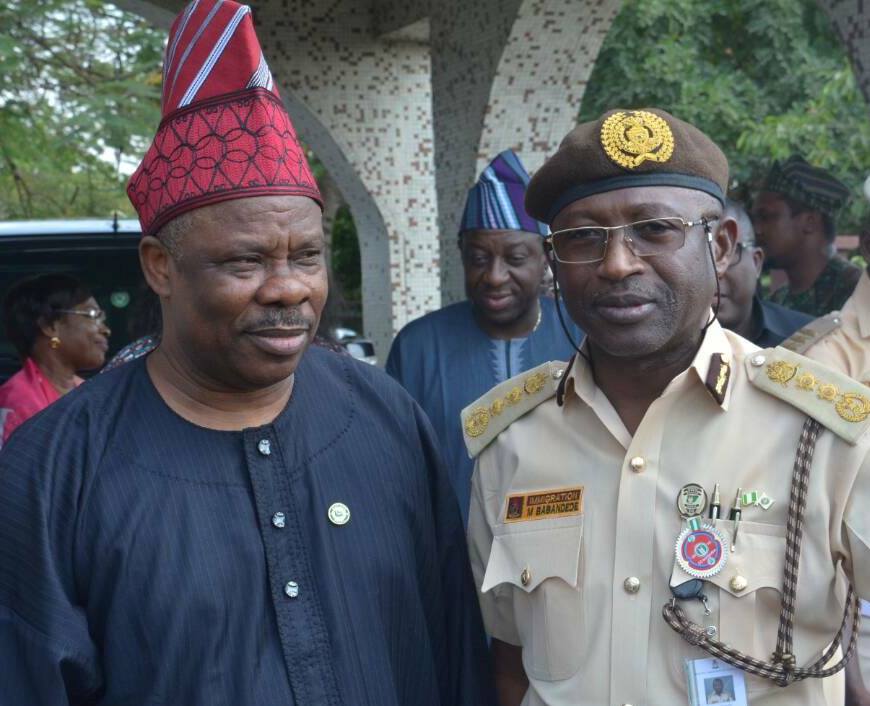 Amosun and Babandele at the event.